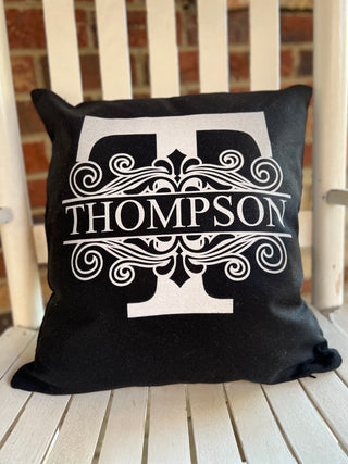 Initial Name Pillow