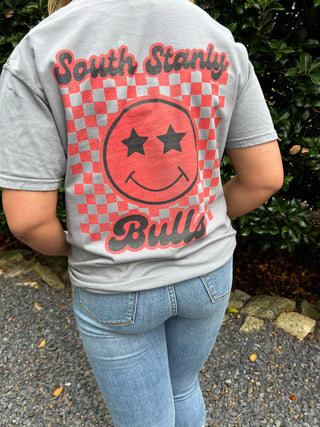 Checkered Bulls Tee