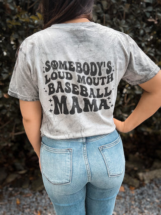 Loud Mouth Baseball Mom Tee