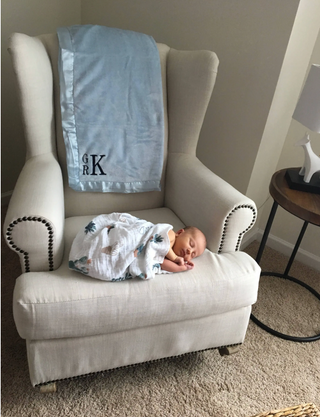 Personalized Baby Blanket-Satin trim blanket-Monogram baby blanket-Fleece Blanket-Newborn blanket-Lovie