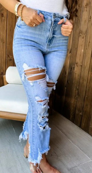 Urban Distressed Cropped Jean