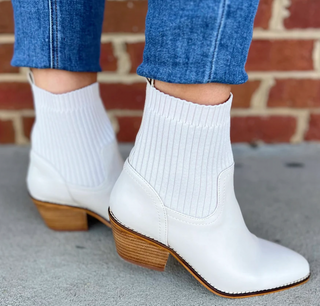 Ivory Crackling Boot