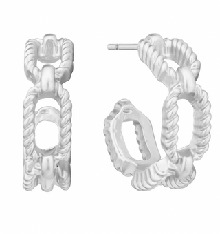 Sliver Cooper Earrings