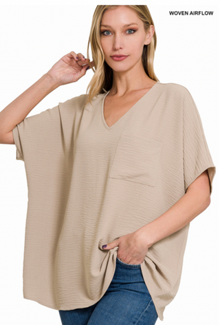 Light Mocha Air Flow Top