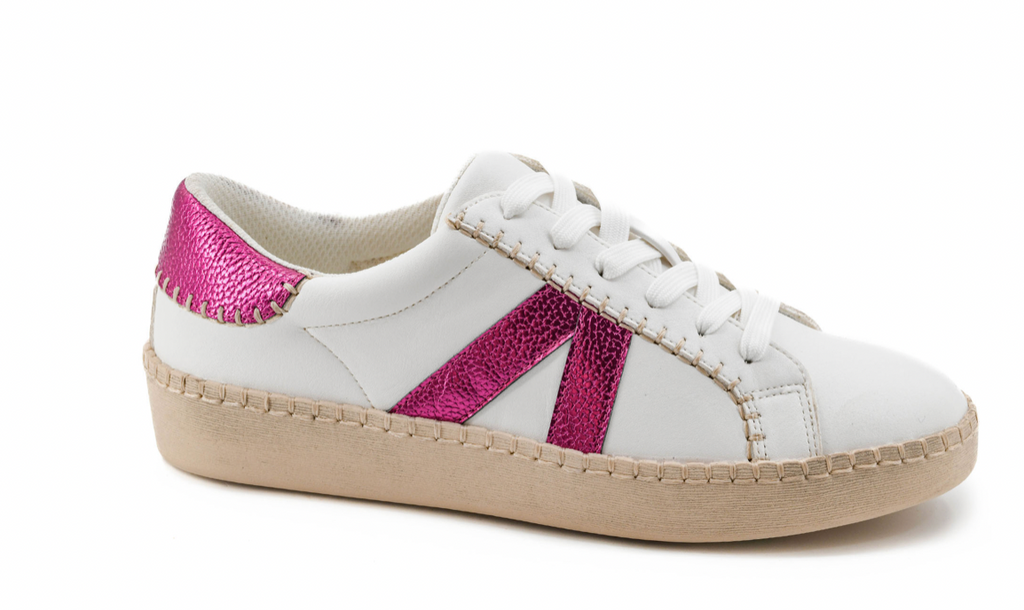 Friend Zone White/Pink Sneaker – Nona Louise