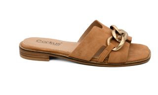 Off The Chain Cognac Sandal