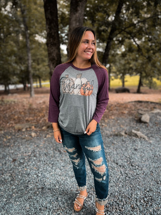 Thankful Baseball Tee