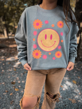 Groovy Smiles Crewneck