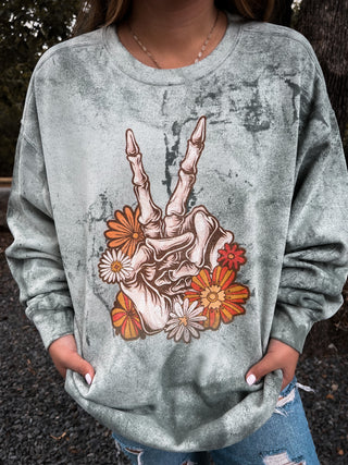 Skull Peace Crewneck