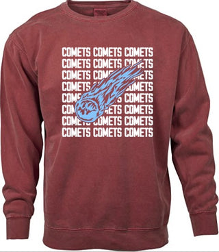 Vintage Comets Crewneck Red