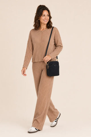 Mocha Ribbed Set