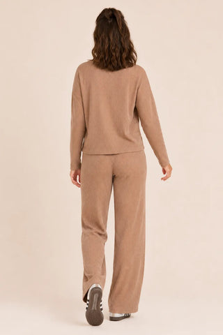 Mocha Ribbed Set