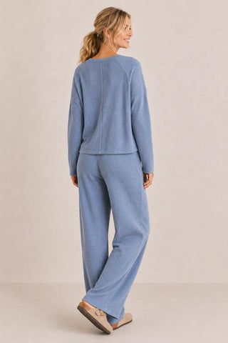 Blue Ribbed Set