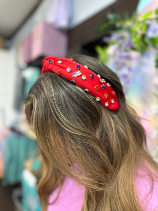 Red Patriotic Headband