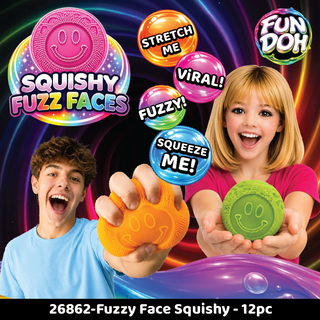 Fuzzy Face Squishy Sensory Toy