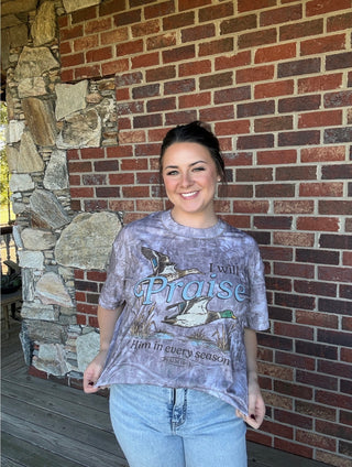 Camo Praise Him In Every Season Tee
