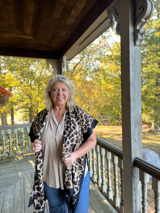 Animal Print Kimono