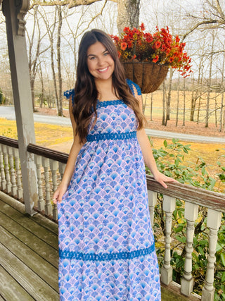 Shell Coastal Tie Dress