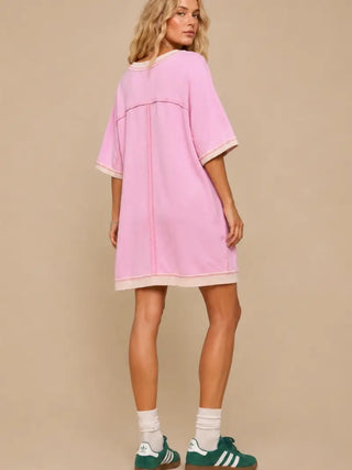 Daisy Eyelet Sweatshirt Dress