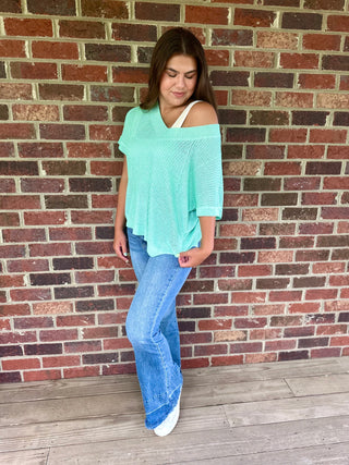 Sage Dolman Sleeve Sweater