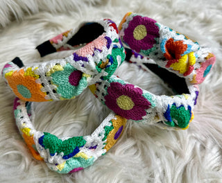 Multi Color Crochet Headband