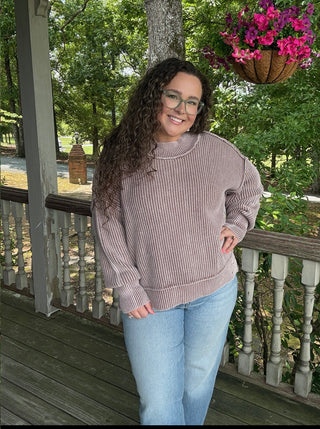 Coco Side Slit Oversized Sweater