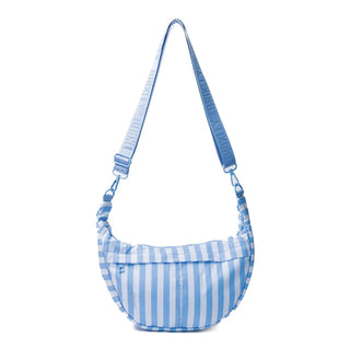 Harbor Stripe Crescent Bag