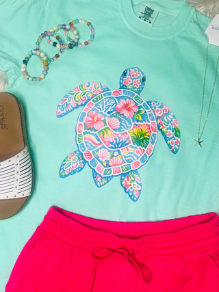Tropical Turtle Tee