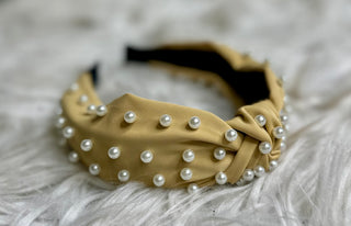 Mustard Pearl Headband