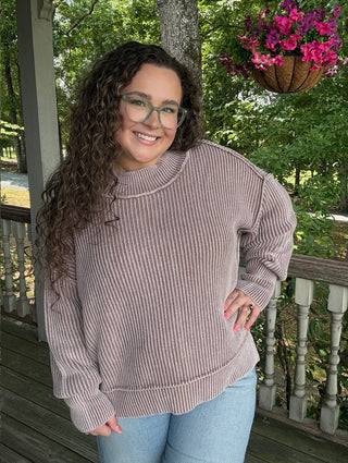 Coco Side Slit Oversized Sweater