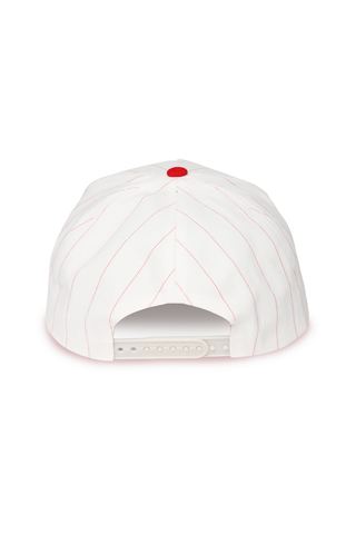 GAMEDAY Upside down Pin stripe 5 Panel Two Tone Cap: Red