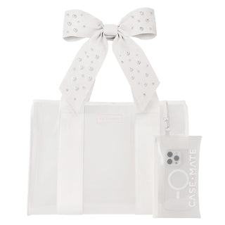 Case-Mate Ivory Pearl Bow Jelly Tote Bag