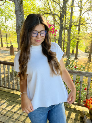 Ivory Mock Neck Sweater