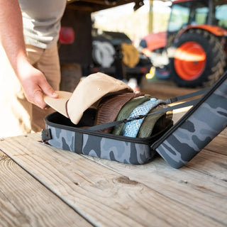 Blackout Camo 6 Hat Travel Case