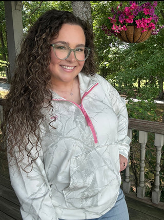 White Camo Pullover