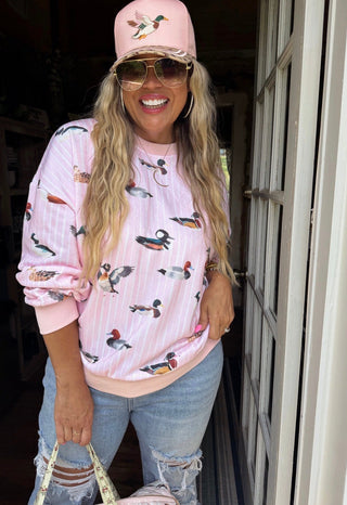 PREORDER Pink Duck Pullover - ETA 8/24