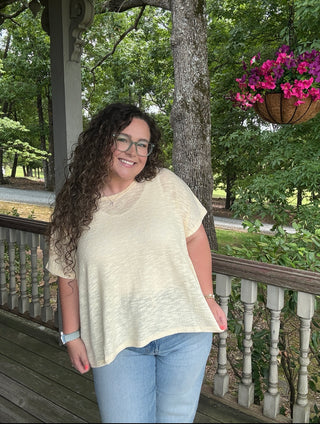 Butter Oversized Top
