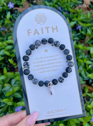 Faith Black Bracelet