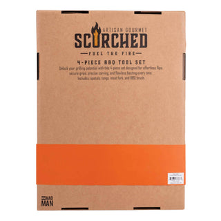 Scorched 4-Piece BBQ Tool Set