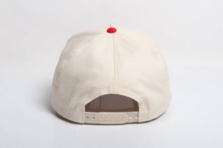 CHRISTMAS PUT IT ON SANTA'S TAB PATCH 5 Panel Two Tone Cap: Red