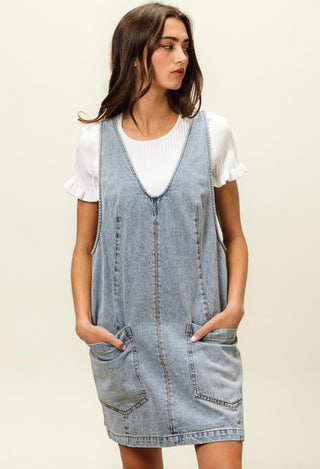 Washed Denim Dress