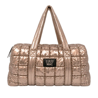 Lulu Mac PUFFER METALLIC DUFFLE BAG - CHAMPAGNE