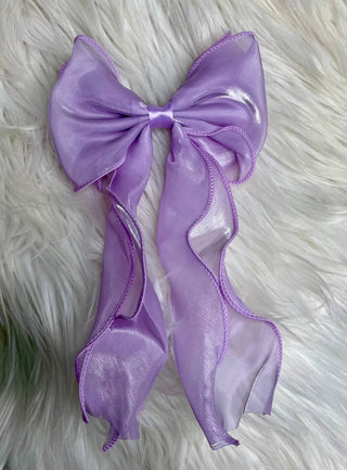 Purple Ribbon Bow
