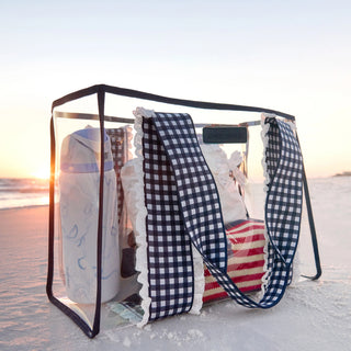 Case-Mate Navy Gingham Jelly Tote Bag