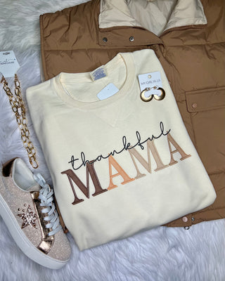 Thankful Mama Lightweight Crewneck