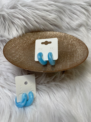 Marble Blue Hoops