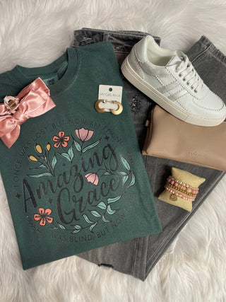 Amazing Grace Floral Tee