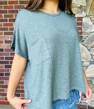Ash Jade Short Sleeve Knit Top