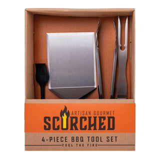 Scorched 4-Piece BBQ Tool Set