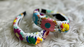Multi Color Crochet Headband